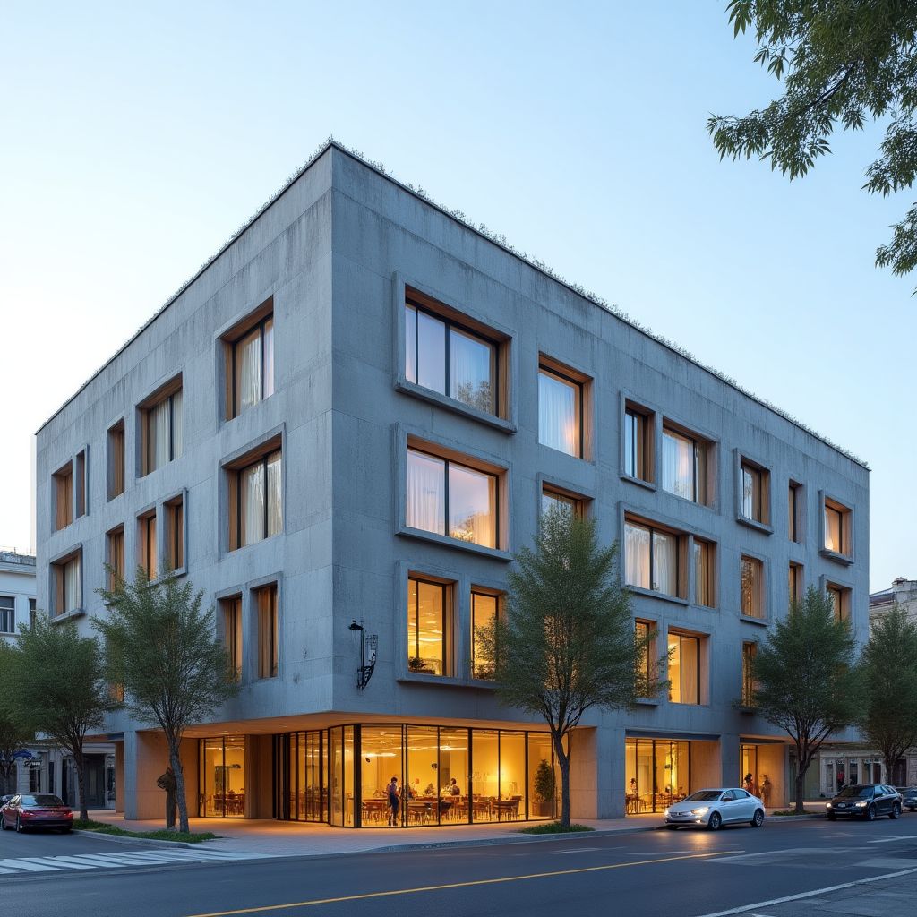 Edificio económico moderno